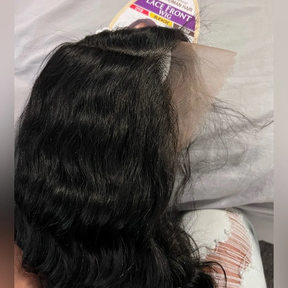 Brazilian Natural 100% Human Lace Front Wig - Picture 13 of 14